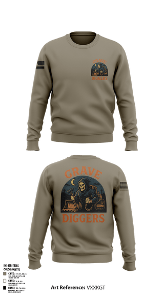 Crew Neck Sweatshirt, , Army, Teamtime, Team time, sublimation, custom sports apparel, team uniforms, spirit wear, spiritwear, sports uniforms, custom shirts, team store, custom team store, fundraiser sports, apparel fundraiser
