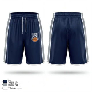 Mens Reversible Basketball Shorts, Paris Junior High, Men's Basketball, Teamtime, Team time, sublimation, custom sports apparel, team uniforms, spirit wear, spiritwear, sports uniforms, custom shirts, team store, custom team store, fundraiser sports, apparel fundraiser