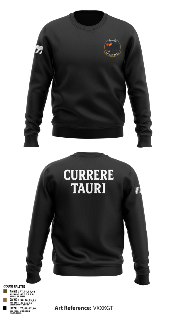 Crew Neck Sweatshirt, 118th CES, Air Force, Teamtime, Team time, sublimation, custom sports apparel, team uniforms, spirit wear, spiritwear, sports uniforms, custom shirts, team store, custom team store, fundraiser sports, apparel fundraiser