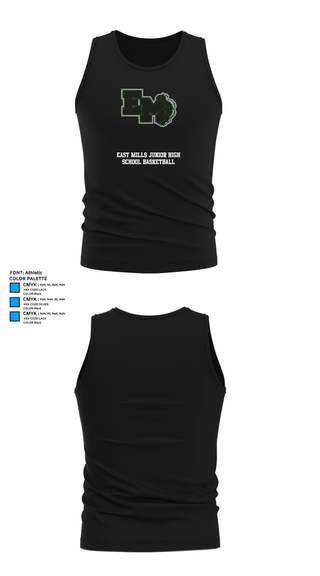 Tank Top, East Mills Junior High School Basketball, Women's Basketball, Teamtime, Team time, sublimation, custom sports apparel, team uniforms, spirit wear, spiritwear, sports uniforms, custom shirts, team store, custom team store, fundraiser sports, apparel fundraiser