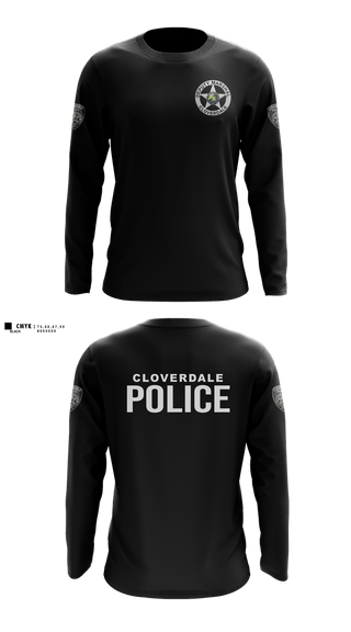 Long Sleeve Performance Shirt, Cloverdale police department, Police, Teamtime, Team time, sublimation, custom sports apparel, team uniforms, spirit wear, spiritwear, sports uniforms, custom shirts, team store, custom team store, fundraiser sports, apparel fundraiser