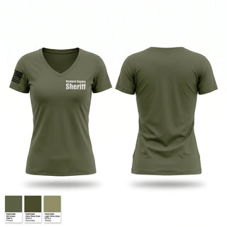 Womens Short Sleeve Vneck Shirt, Ventura County Sheriff, Police, Teamtime, Team time, sublimation, custom sports apparel, team uniforms, spirit wear, spiritwear, sports uniforms, custom shirts, team store, custom team store, fundraiser sports, apparel fundraiser