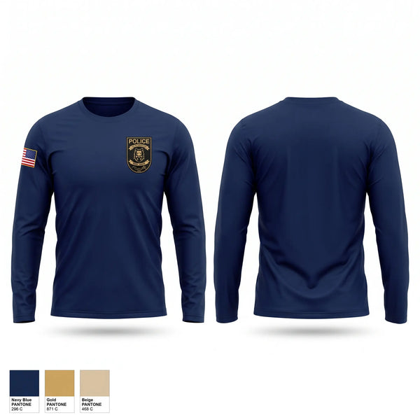 Long Sleeve Performance Shirt, Lincolnton Police Department, Police, Teamtime, Team time, sublimation, custom sports apparel, team uniforms, spirit wear, spiritwear, sports uniforms, custom shirts, team store, custom team store, fundraiser sports, apparel fundraiser