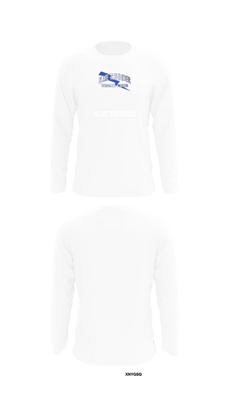 Long Sleeve Performance Shirt, Blue Thunder, Track & Field, Teamtime, Team time, sublimation, custom sports apparel, team uniforms, spirit wear, spiritwear, sports uniforms, custom shirts, team store, custom team store, fundraiser sports, apparel fundraiser