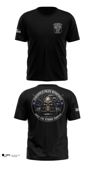 Old School Cotton Shirt, Coraopolis Police Department, Police, Teamtime, Team time, sublimation, custom sports apparel, team uniforms, spirit wear, spiritwear, sports uniforms, custom shirts, team store, custom team store, fundraiser sports, apparel fundraiser