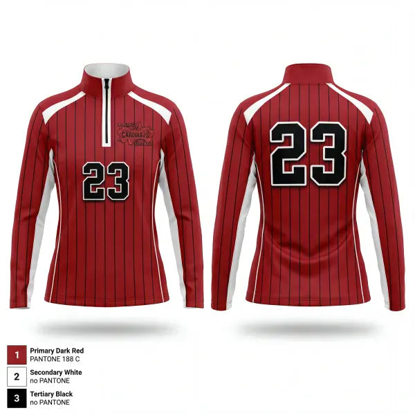 Quarter Zip Jacket, Raging Cardinals, Softball, Teamtime, Team time, sublimation, custom sports apparel, team uniforms, spirit wear, spiritwear, sports uniforms, custom shirts, team store, custom team store, fundraiser sports, apparel fundraiser