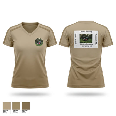 Mowing Women's Short Sleeve V-neck Shirt - 1