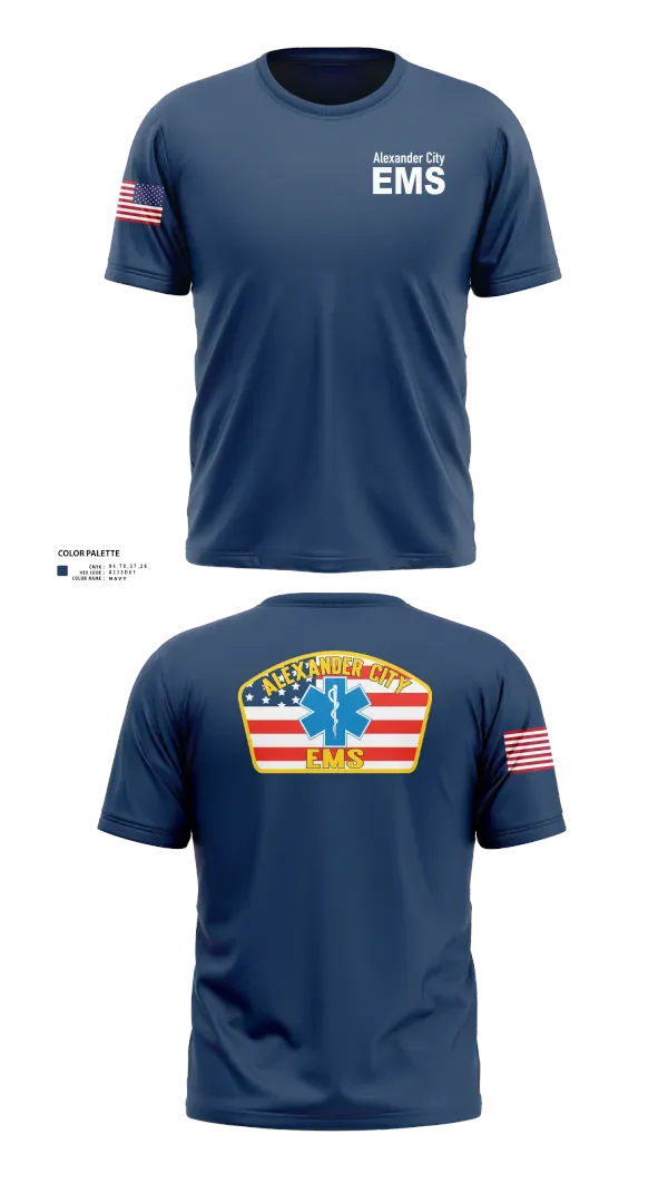 Short Sleeve Performance Shirt, Alexander City EMS, EMS/EMT, Teamtime, Team time, sublimation, custom sports apparel, team uniforms, spirit wear, spiritwear, sports uniforms, custom shirts, team store, custom team store, fundraiser sports, apparel fundraiser