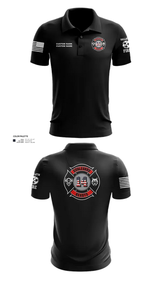 Short Sleeve Performance Polo, Gallatin Fire Department Station 4, Fire Department, Teamtime, Team time, sublimation, custom sports apparel, team uniforms, spirit wear, spiritwear, sports uniforms, custom shirts, team store, custom team store, fundraiser sports, apparel fundraiser
