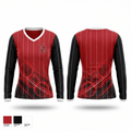 Lady O Dawgs 5079727 Women's Long Sleeve V-neck Shirt - 1