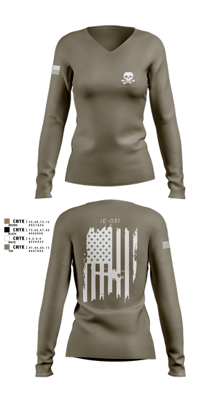 Womens Long Sleeve Vneck Shirt, TRF 911, , Teamtime, Team time, sublimation, custom sports apparel, team uniforms, spirit wear, spiritwear, sports uniforms, custom shirts, team store, custom team store, fundraiser sports, apparel fundraiser