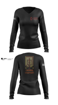 Crusher Company Women's Long Sleeve V-neck Shirt - 5