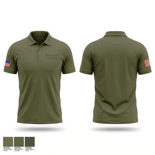 Short Sleeve Performance Polo, 7th Munitions Squadron, Air Force, Teamtime, Team time, sublimation, custom sports apparel, team uniforms, spirit wear, spiritwear, sports uniforms, custom shirts, team store, custom team store, fundraiser sports, apparel fundraiser