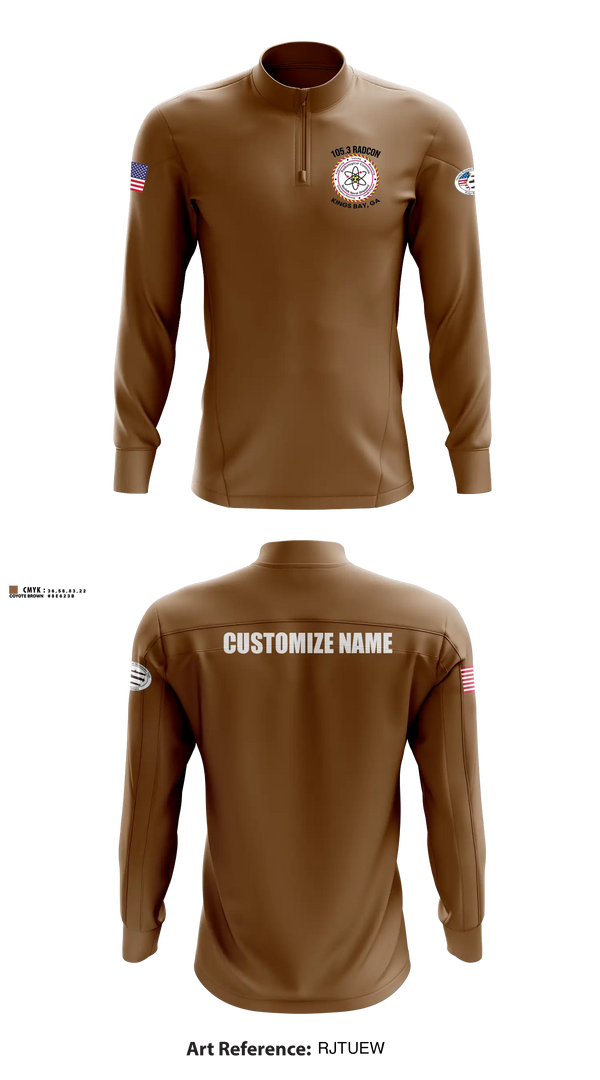 Quarter Zip Jacket, NRMD KB 105.3, Navy, Teamtime, Team time, sublimation, custom sports apparel, team uniforms, spirit wear, spiritwear, sports uniforms, custom shirts, team store, custom team store, fundraiser sports, apparel fundraiser