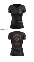 Fairfax County Technical Rescue Women's Short Sleeve V-neck Shirt - 2