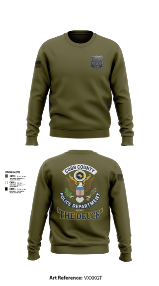 Crew Neck Sweatshirt, Precinct 2 Day Watch, Police, Teamtime, Team time, sublimation, custom sports apparel, team uniforms, spirit wear, spiritwear, sports uniforms, custom shirts, team store, custom team store, fundraiser sports, apparel fundraiser
