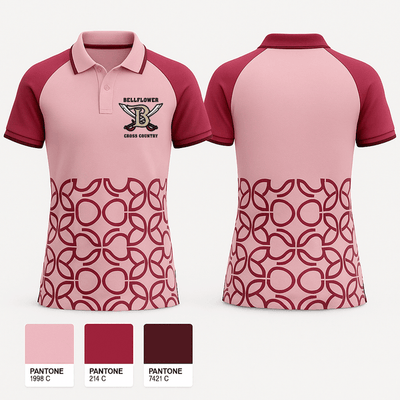 Bellflower Cross Country 34240579 Short Sleeve Performance Polo - 1