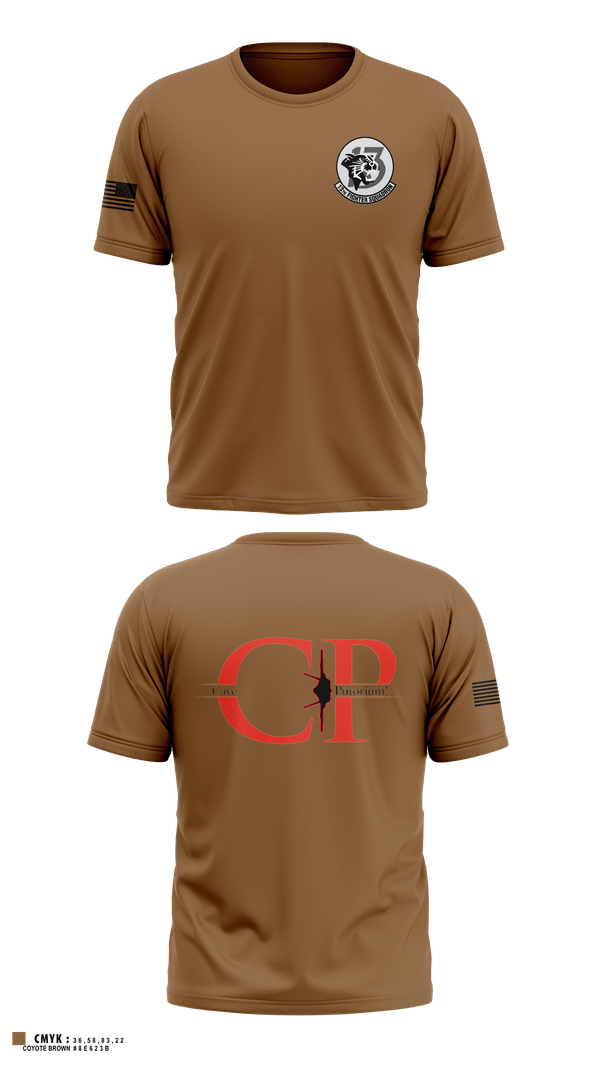 Short Sleeve Performance Shirt, 13th Fighter Squadron, Air Force, Teamtime, Team time, sublimation, custom sports apparel, team uniforms, spirit wear, spiritwear, sports uniforms, custom shirts, team store, custom team store, fundraiser sports, apparel fundraiser