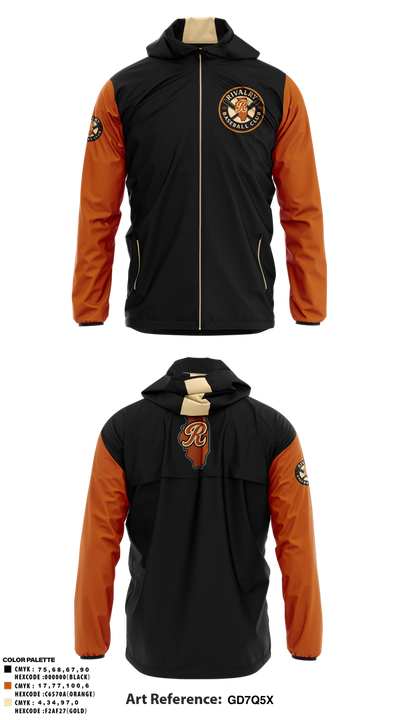 Rivalry Baseball Club 85174793 Windbreaker - 1