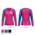 Rift Baseball Women's Long Sleeve V-neck Shirt - 1