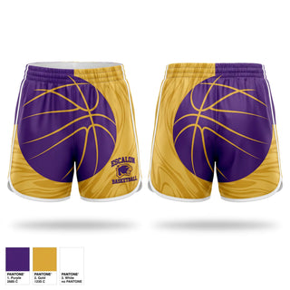 Womens Shorts, Escalon Cougars, Men's Basketball, Teamtime, Team time, sublimation, custom sports apparel, team uniforms, spirit wear, spiritwear, sports uniforms, custom shirts, team store, custom team store, fundraiser sports, apparel fundraiser