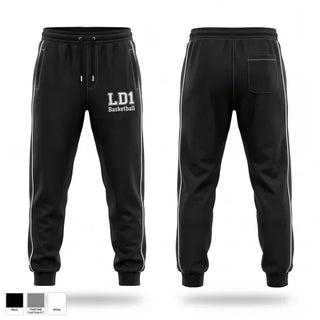 Sweatpants, LD1 Basketball, Men's Basketball, Teamtime, Team time, sublimation, custom sports apparel, team uniforms, spirit wear, spiritwear, sports uniforms, custom shirts, team store, custom team store, fundraiser sports, apparel fundraiser