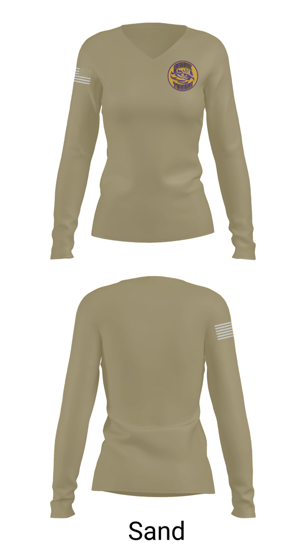 Womens Long Sleeve Vneck Shirt, GEAUX TIGERS, , Teamtime, Team time, sublimation, custom sports apparel, team uniforms, spirit wear, spiritwear, sports uniforms, custom shirts, team store, custom team store, fundraiser sports, apparel fundraiser