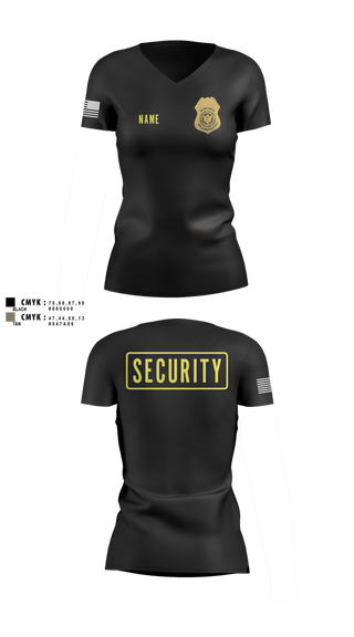 Womens Short Sleeve Vneck Shirt, NOLA PROTECTION GROUP, Police, Teamtime, Team time, sublimation, custom sports apparel, team uniforms, spirit wear, spiritwear, sports uniforms, custom shirts, team store, custom team store, fundraiser sports, apparel fundraiser
