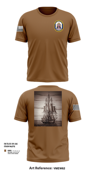 Short Sleeve Performance Shirt, USS CONSTITUTION, , Teamtime, Team time, sublimation, custom sports apparel, team uniforms, spirit wear, spiritwear, sports uniforms, custom shirts, team store, custom team store, fundraiser sports, apparel fundraiser