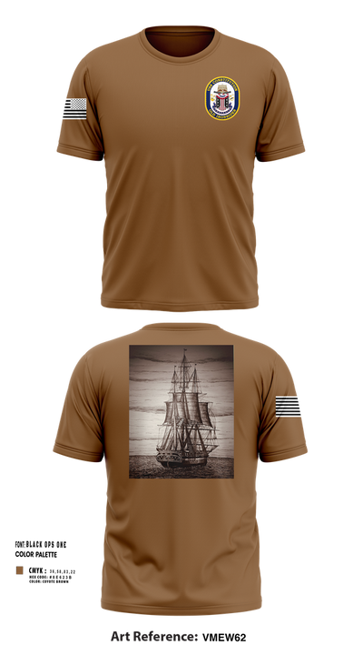 USS CONSTITUTION 83286371 Short Sleeve Performance Shirt - 3