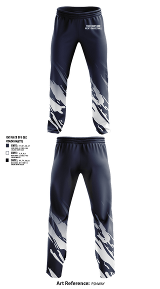 Sweatpants, Team Maryland, Men's Basketball, Teamtime, Team time, sublimation, custom sports apparel, team uniforms, spirit wear, spiritwear, sports uniforms, custom shirts, team store, custom team store, fundraiser sports, apparel fundraiser