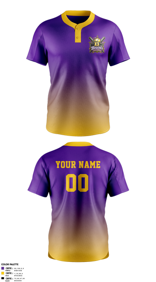 Two Button Softball Jersey, Biloxi, Softball, Teamtime, Team time, sublimation, custom sports apparel, team uniforms, spirit wear, spiritwear, sports uniforms, custom shirts, team store, custom team store, fundraiser sports, apparel fundraiser