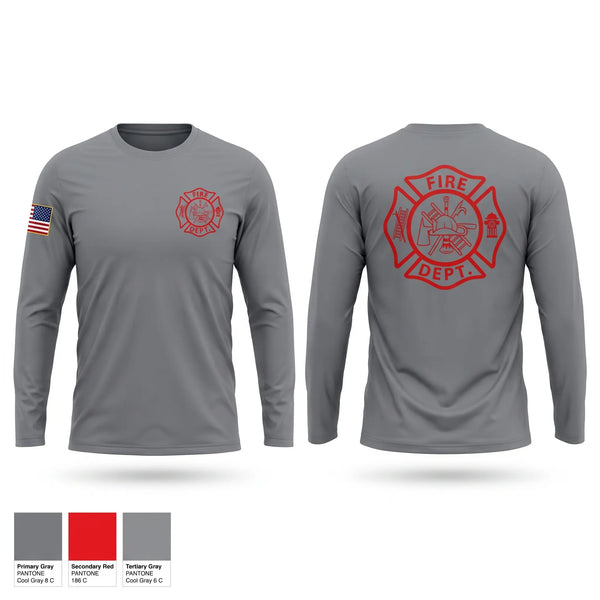 Long Sleeve Performance Shirt, Highway 15 South, Fire Department, Teamtime, Team time, sublimation, custom sports apparel, team uniforms, spirit wear, spiritwear, sports uniforms, custom shirts, team store, custom team store, fundraiser sports, apparel fundraiser