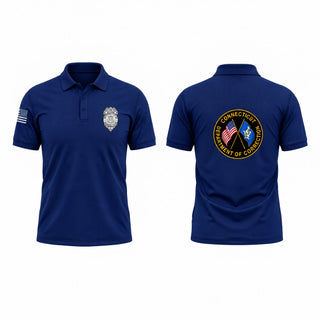 Short Sleeve Performance Polo, Connecticut department of corrections, Police, Teamtime, Team time, sublimation, custom sports apparel, team uniforms, spirit wear, spiritwear, sports uniforms, custom shirts, team store, custom team store, fundraiser sports, apparel fundraiser