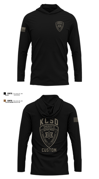 Long Sleeve Hooded Sun Shirt, Kemper County Sheriff’s Office, Police, Teamtime, Team time, sublimation, custom sports apparel, team uniforms, spirit wear, spiritwear, sports uniforms, custom shirts, team store, custom team store, fundraiser sports, apparel fundraiser