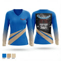 Cooloodec 67101747 Women's Long Sleeve V-neck Shirt - 1