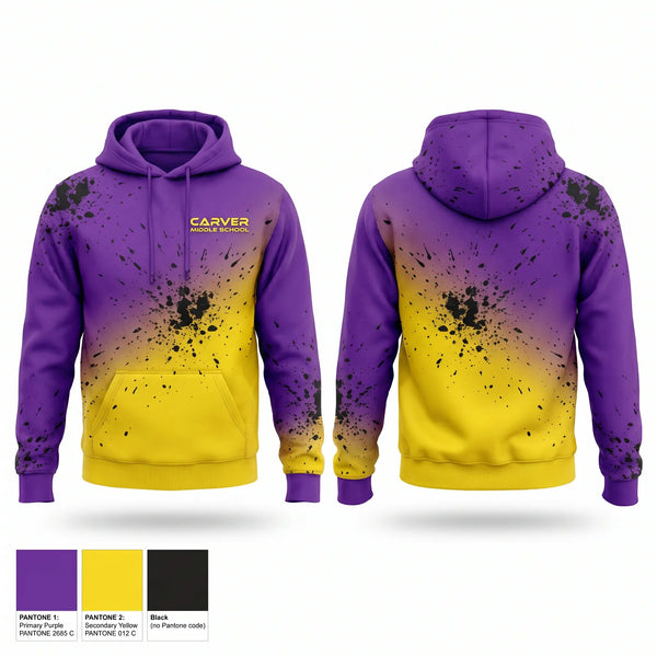 Hoodie, CARVER MIDDLE SCHOOL, , Teamtime, Team time, sublimation, custom sports apparel, team uniforms, spirit wear, spiritwear, sports uniforms, custom shirts, team store, custom team store, fundraiser sports, apparel fundraiser