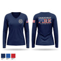 Oakhurst Fire Department Women's Long Sleeve V-neck Shirt - 1