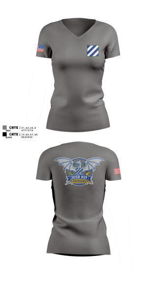 Womens Short Sleeve Vneck Shirt, 3DSB H2F, Army, Teamtime, Team time, sublimation, custom sports apparel, team uniforms, spirit wear, spiritwear, sports uniforms, custom shirts, team store, custom team store, fundraiser sports, apparel fundraiser
