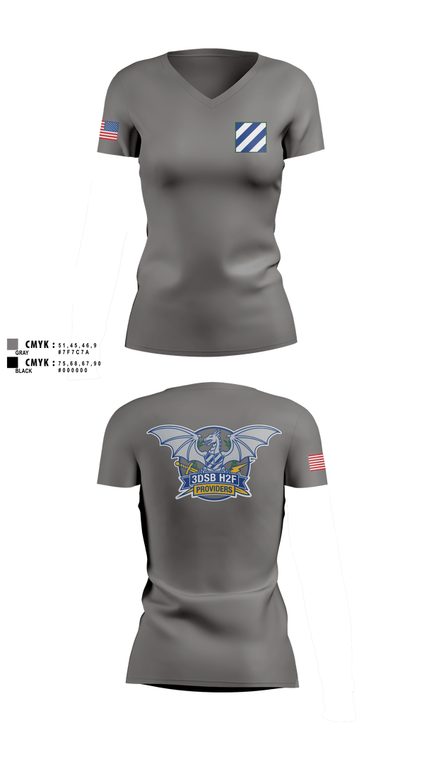 Womens Short Sleeve Vneck Shirt, 3DSB H2F, Army, Teamtime, Team time, sublimation, custom sports apparel, team uniforms, spirit wear, spiritwear, sports uniforms, custom shirts, team store, custom team store, fundraiser sports, apparel fundraiser