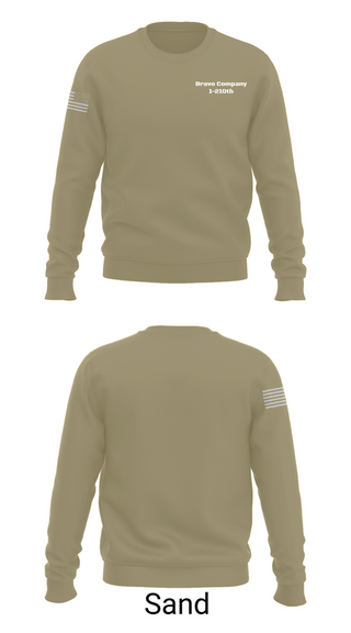 Crew Neck Sweatshirt, Bravo Company 1-210th, , Teamtime, Team time, sublimation, custom sports apparel, team uniforms, spirit wear, spiritwear, sports uniforms, custom shirts, team store, custom team store, fundraiser sports, apparel fundraiser