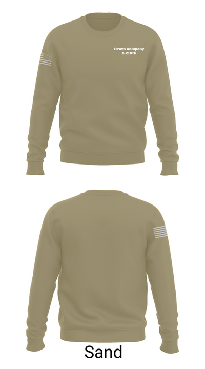 Bravo Company 1-210th 89821886 Crew Neck Sweatshirt - 85