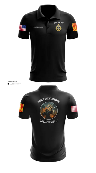 Short Sleeve Performance Polo, HHB, 31st ADA BDE, , Teamtime, Team time, sublimation, custom sports apparel, team uniforms, spirit wear, spiritwear, sports uniforms, custom shirts, team store, custom team store, fundraiser sports, apparel fundraiser