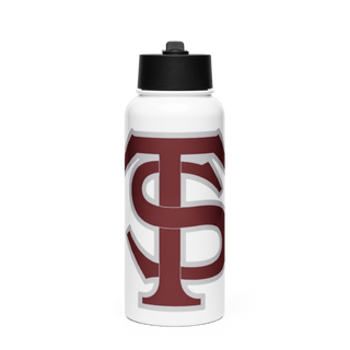 Seymour Tigers Baseball 13468002 Stainless Steel Water Bottle with a Straw Lid