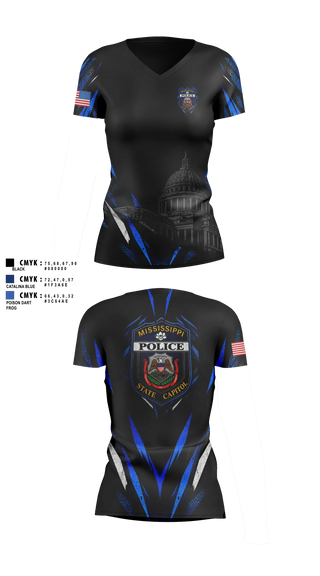 Womens Short Sleeve Vneck Shirt, Proactive Patrol Club, Police, Teamtime, Team time, sublimation, custom sports apparel, team uniforms, spirit wear, spiritwear, sports uniforms, custom shirts, team store, custom team store, fundraiser sports, apparel fundraiser