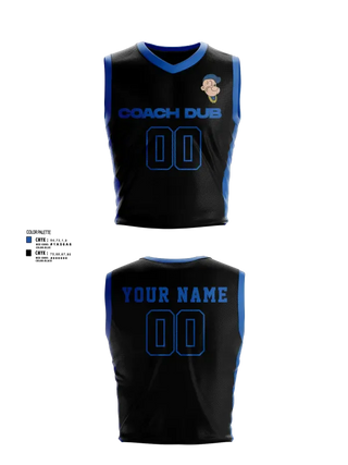 Mens Basketball Jersey, Coach DuB, Men's Basketball, Teamtime, Team time, sublimation, custom sports apparel, team uniforms, spirit wear, spiritwear, sports uniforms, custom shirts, team store, custom team store, fundraiser sports, apparel fundraiser
