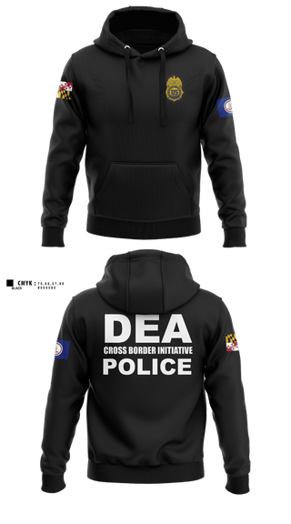 Hoodie, DEA DC 45, Police, Teamtime, Team time, sublimation, custom sports apparel, team uniforms, spirit wear, spiritwear, sports uniforms, custom shirts, team store, custom team store, fundraiser sports, apparel fundraiser