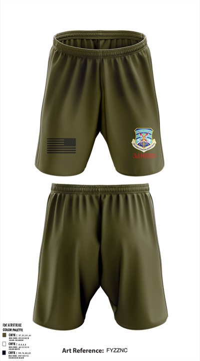 3d Combat Communications Group 13836141 Athletic Shorts With Pockets - 1