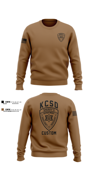 Crew Neck Sweatshirt, Kemper County Sheriff’s Office, Police, Teamtime, Team time, sublimation, custom sports apparel, team uniforms, spirit wear, spiritwear, sports uniforms, custom shirts, team store, custom team store, fundraiser sports, apparel fundraiser