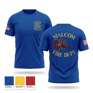 Short Sleeve Performance Shirt, Malcom Fire, Fire Department, Teamtime, Team time, sublimation, custom sports apparel, team uniforms, spirit wear, spiritwear, sports uniforms, custom shirts, team store, custom team store, fundraiser sports, apparel fundraiser